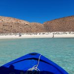 Beach of island in La paz