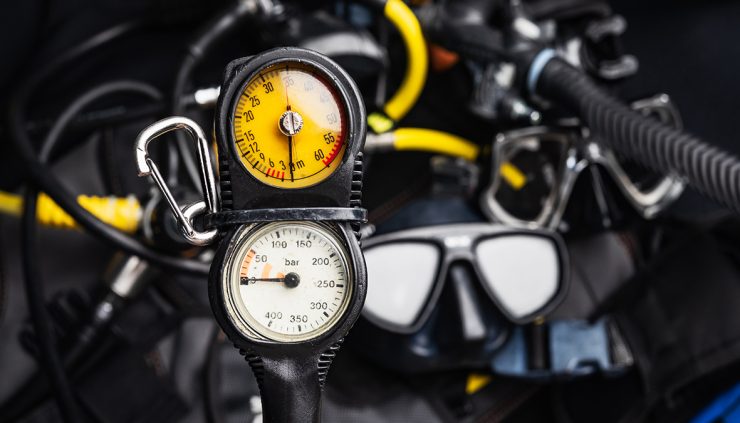 scuba diving gear close up